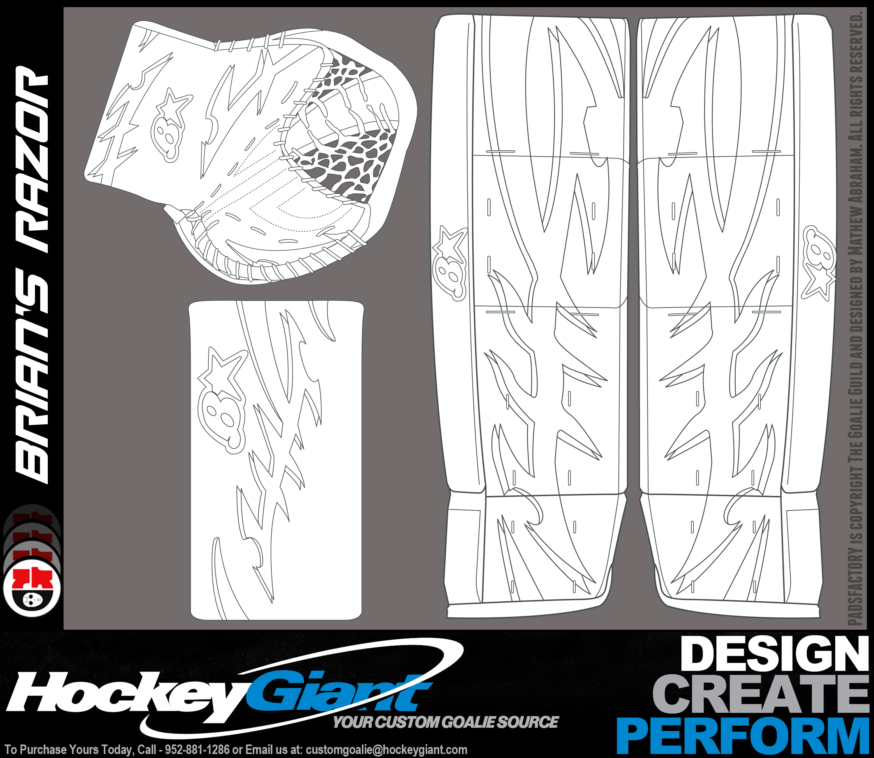 Pads & Glove Templates – The Goalie Archive